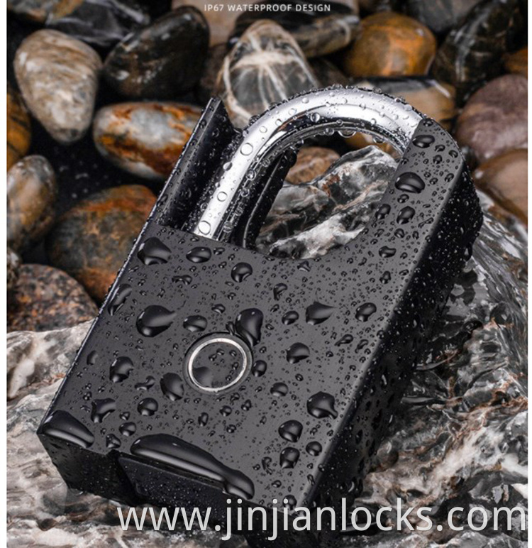 Keyless Waterproof Anti-Theft Intelligent Padlock Safety candado inteligente Electronic Smart Fingerprint Pad Locks